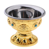 1 Piece Nepal Local Customs Hand Painting Fruit Tray Serving Food Dish Fine Copper Diameter 3.27inch. - Aladdin Shoppers