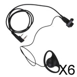 Maxbell 6xTwo-Way Radio Earpiece Headset Walkie Talkie Headset Intercom Headphones