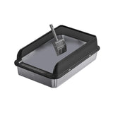 Maxbell Cat Litter Easy to Clean Anti for Small and Large Cats Cat Toilet Black and M