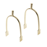 Maxbell Maxbell 1 Pair Zinc Alloy Horse Spurs Equestrian Horse Riding Spurs for Men Golden
