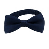 Maxbell Kids Bow Tie Versatile Soft Tux Bowties for Birthdays Stage Performance Prom Deep Blue