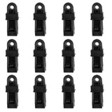 Maxbell 12 Pieces/ Set Heavy Duty Tarp Clips Tent Awning Clamp Car Boat Cover Tie Down Snap Outdoor Camping Tools