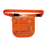 Maxbell Nurse Fanny Pack Apron Hip Bag for Pet Grooming Multi Compartments Waist Bag Orange