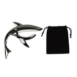 Maxbell Shark Guitar Capo Professional Zinc Alloy Spring Capo for Banjo Bass Ukulele Black