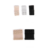 Maxbell 5pcs Elastic Hook Bra Extension Bra Extender Strap 2,4 Hooks Black Nude White
