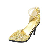 Maxbell 1:6 High Heeled Shoes Doll Decoration Accessories for 12 inch Action Figures Gold