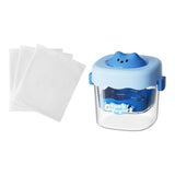 Maxbell Greek Yogurt Strainer with Lid Whey Separator for Sauce Nut Milk Fruit Juice Blue