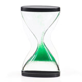 Maxbell Liquid Hourglass Timer Acrylic Hourglass Liquid Bubbler for Kids Boys Adults Green