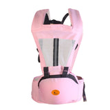 Baby Body Holder with Back Support Breathable for Mom Dad Travelling Newborn Pink