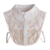 Maxbell Lace Fake Collar Turtleneck Stylish False Collar for Clothes Sweater Outfits White