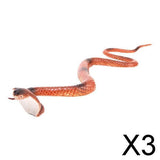 Maxbell 3x18 Inch King Cobra Snake Model Pretend Trick Toy