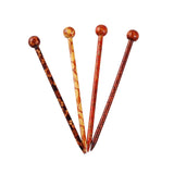 Maxbell 10 Pieces Retro Wooden Hairpin Woman Hair Stick Headdress Jewelry Craft 13cm
