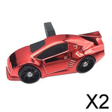 Maxbell 2xCar Shape Auto Air Conditioner Vent Clip Universal Vent Perfume Red