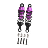 Maxbell 4x Shock Absorbers Metal Replace Parts 55mm 1/12 1/16 Scale for MN98 D90 B16 Violet