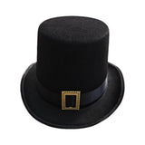 Maxbell Black Top Hat Props Party Hat Costume Hat Decorative Headwear Steampunk Hats