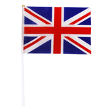 Maxbell Union Jack Flag England Great Britain British UK Banner with Poles 12Pcs