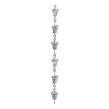 Maxbell Metal Drainage Chain Gutter Rainchains for Gutters Rainwater Catcher