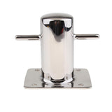 Polished Stainless Steel Mooring Cleat Single Cross Bollard Water Resistance for Boat Yacht - Aladdin Shoppers