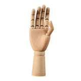 Wooden Hand Mannequin Right Hand Multiple Uses Movable Joint Wood Hand Model Large