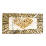 Maxbell Christmas Floor Mat Living Room Area Carpet Rug 47x16inch Heart