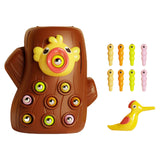 Magnetic Bird Feeding Game Bird Worm Toy for 2 Year Old Birthday Gifts M