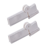 Maxbell 2Pcs Milk Carton Sealing Clip Food Sealing Clip for Office Home Refrigerator White