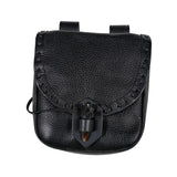 Maxbell 3xMedieval Belt Pouch Durable Fanny Pack Purse Costume Accessories Black