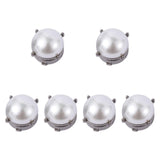 Maxbell 6Pcs Button Covers Trendy Cufflinks for Formal Ceremony Valentines Day Gifts Black