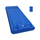 Maxbell Inflatable Sleeping Pad Portable Inflatable Bed for Outdoor Backpacking Tent Dark Blue