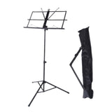 Maxbell Sheet Music Stand Folded Non Slip for Instrumental Performers Ukulele Player Black