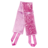 Maxbell Gel Adjustable Large Cooling Neck Ice Pack Wrap for Sleep Relaxing Neck Pink