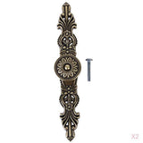 Maxbell 2x 165mm Antique Bronze Flower Cupboard Cabinet Drawer Wardrobe Door Pull Handle