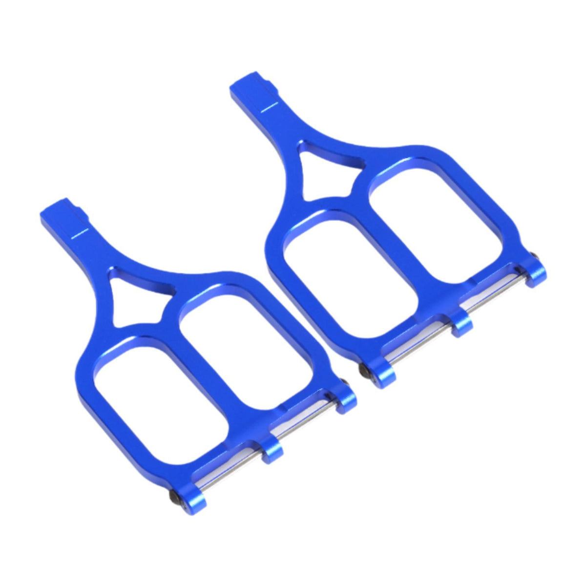 Maxbell 2 Pieces DIY Modified Compatible Upper Suspension Arms for 1/10 Trucks Model Blue