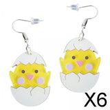 Maxbell 6xCute Easter Earrings Dangle Earrings for Girls Teens Valentine’S Day Gifts Chicken