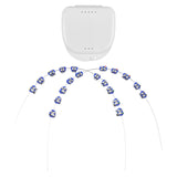 Maxbell 2x Temporary Tooth Decoration Brace Accessory Brace Chain Ligature Ties Dark Blue