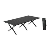 Maxbell Camping Folding Table Compact Foldable Picnic Table for Hiking Beach Kitchen black