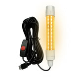 Maxbell LED Underwater Fishing Light Portable Fishing Attracting Light for Crappie Warm Light