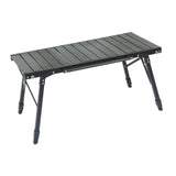 Maxbell Outdoor Folding Table Furniture Portable Igt Table for Fishing Picnic Garden Black 96x46x63cm