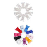 Maxbell 20PCS Multicolour/Clear T-Style Dummy Clips for Pacifier Holder Badge DIY Craft
