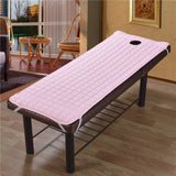 2 Nonslip Massage Table Sheet Cover with Elastic Band 190x80cm Pink Rose Red