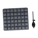 Inflatable Seat Cushion Soft Cushion Pad for Home Living Car Wheelchair Gray