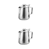 Maxbell 350ml+2L Coffee Pitcher Milk Mixing pouring Frothing Jug Craft DIY - Aladdin Shoppers