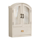 Maxbell Desktop Storage Cabinet Versatile Display Shelf for Living Room Home Kitchen White