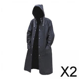 Maxbell 2xReusable Raincoat Womens Mens Poncho Quick-Drying Adult Hiking Rainwear XL
