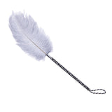 Maxbell Maxbell 1Pcs Feather Whip Sex Toys W/ Handle Tickler Tied Rope for Bdsm Gay Couples