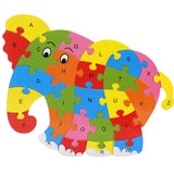 Maxbell Maxbell Elephant Wooden Puzzle Alphabet Letter Blocks Preschool Kids Learing Toy