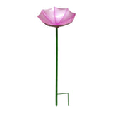 Maxbell Bird Drinker Decorative Easy to Use Bird Bath for Outdoor Courtyard Backyard Pink