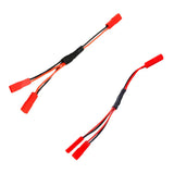 Maxbell 2Piece ESC Battery JST Female Connector Y Cable for 1/10 RC Crawler Buggy