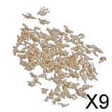 Maxbell 9xModel Train Unpainted Seated People Passangers Figures 2cm