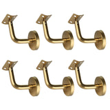 Maxbell 6Pcs Hand Rail Brackets for Stairs Hand Railing Building Banister Support